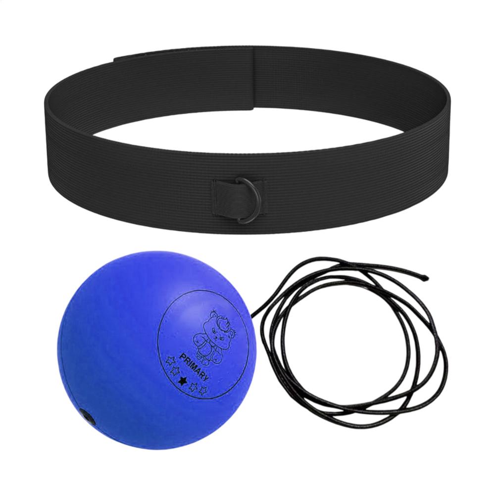 

Боксерский скоростной мяч на голову из ПУ-пены, тренировочный мяч для отработки реакции рук и глаз, для дома, песочный мешок, фитнес-оборудование для бокса для детей синий