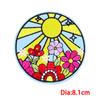 Mountain Adventure Outdoor Scenery Embroidery Patches Iron On Patches Diy Sun Waves Patch Backpack Jackets Sew Embroidered Badge 