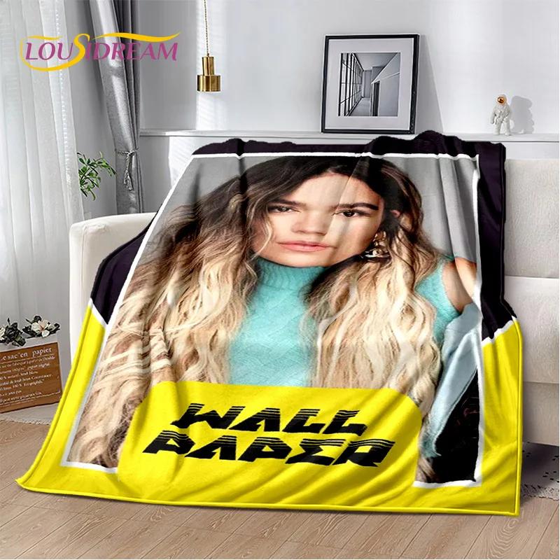 Karol G Singer Printing HD Blanket,Soft Throw Blanket for Home Bedroom Bed Sofa Picnic Travel Office Rest Cover Blanket Kids