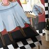 Red Black And White Plaid Kitchen Cook Gourmet Knife Tulle Curtains Living Room Kitchen Window Decoration Voile Sheer Curtain