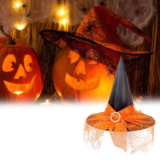 Fashion Reusable Cloth Halloween Kids Wizard Hat for Party Decor