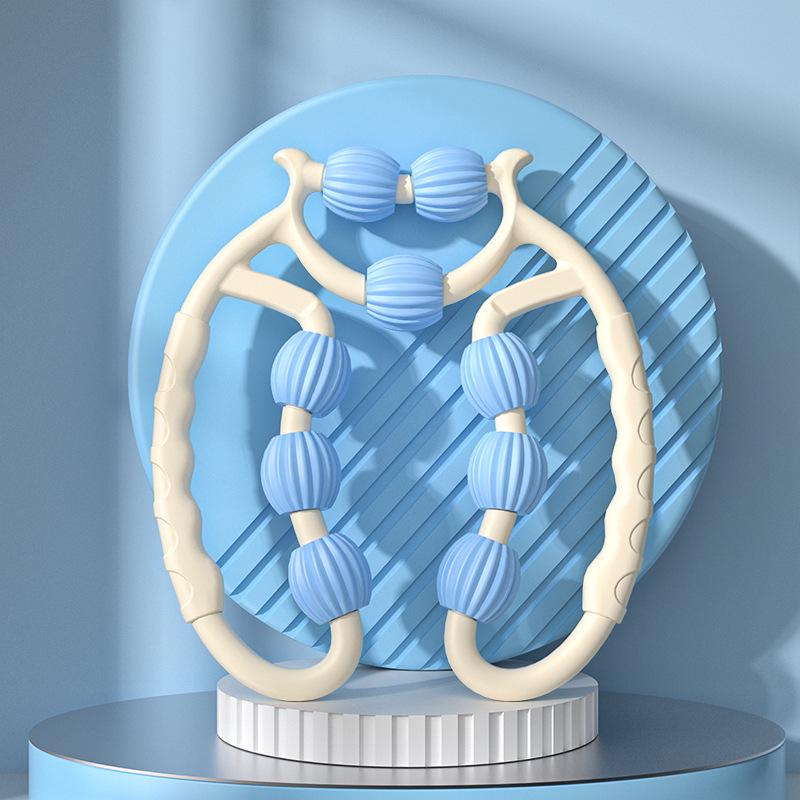 9-Wheel Leg Massager: Soothing Calf Roller for Muscle Relaxation and Beauty