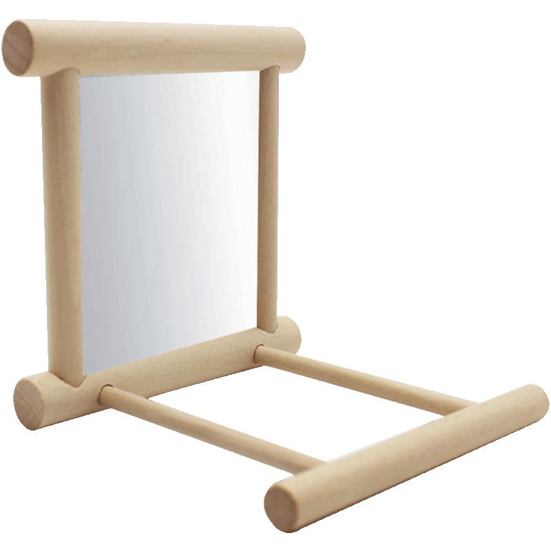 Bamboo Wood Yellow Wooden Cloud Ladder Climbing Jump Platform Durable And Eco-friendly Bird Parrot