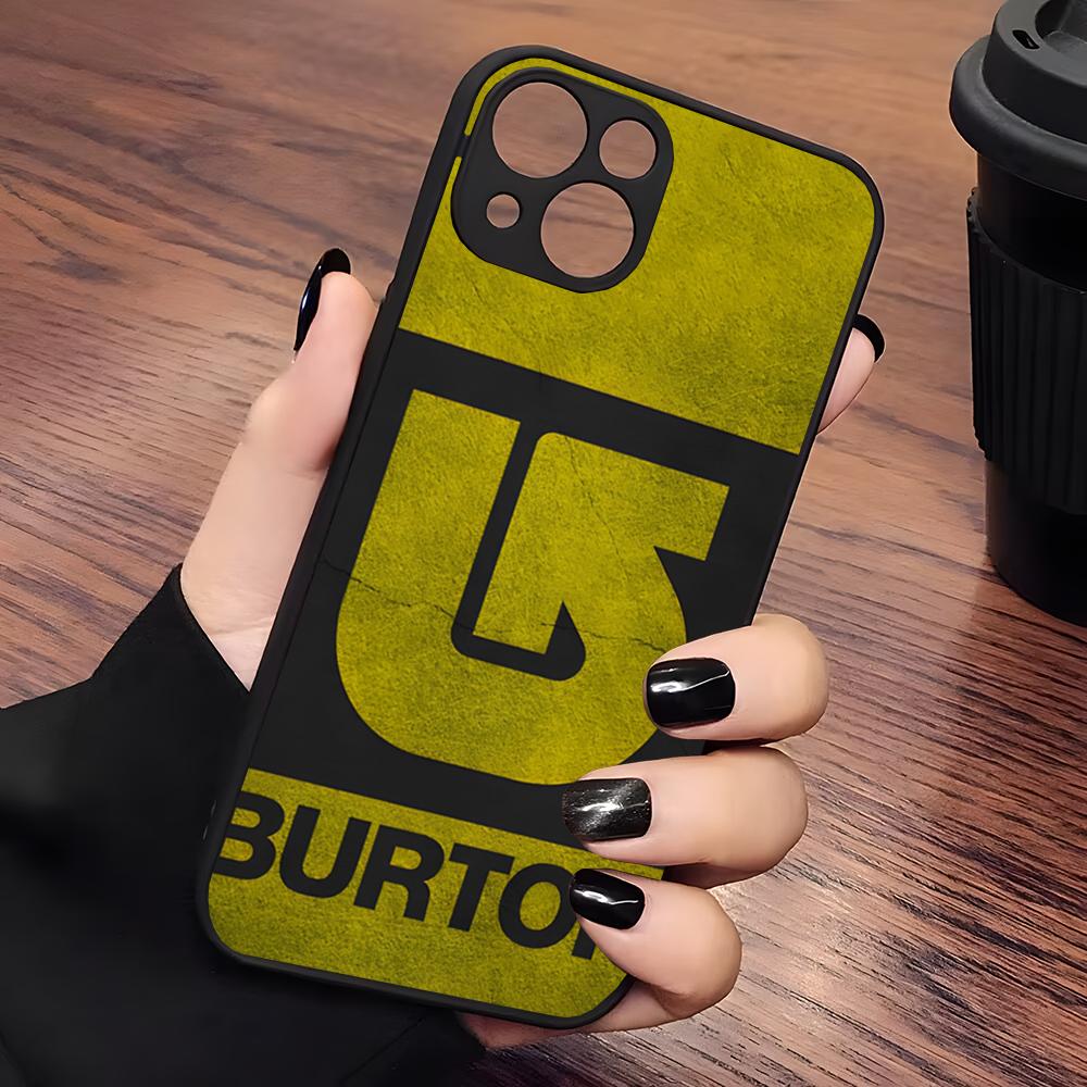 

Skiing Brand Burton Phone Case Matte Transparent For Iphone 16 15 Max 14 13 Mini 12 Pro 7 8 11 XR Xs X Plus Back Cover iPhone 16 Pro