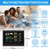 Smart Wireless Weather Station with 3 Sensors Large Color Display Indoor Outdoor Digital Thermometer Hygrometer for Home Office
