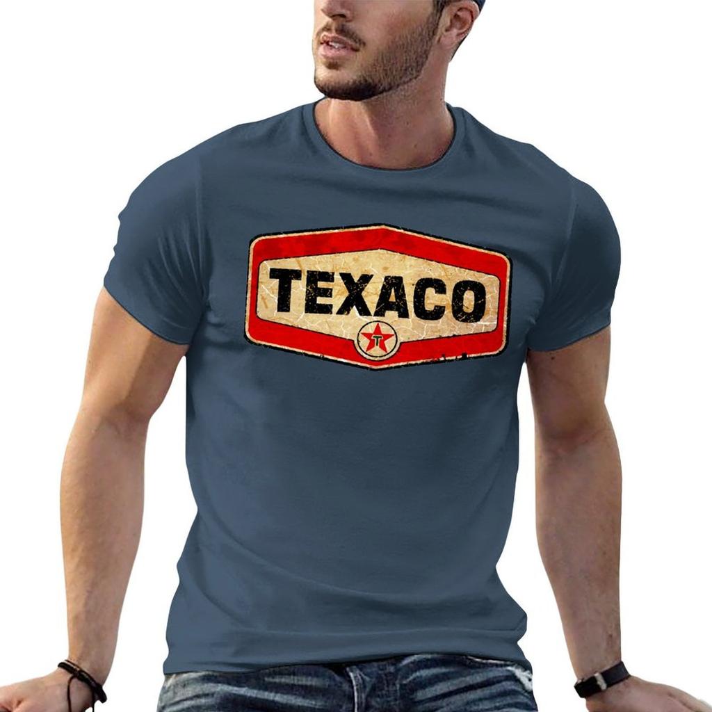 Texaco Oil And Gas Tshirt T Shirt Custom Print Cotton Tshirt 100 Tshirt