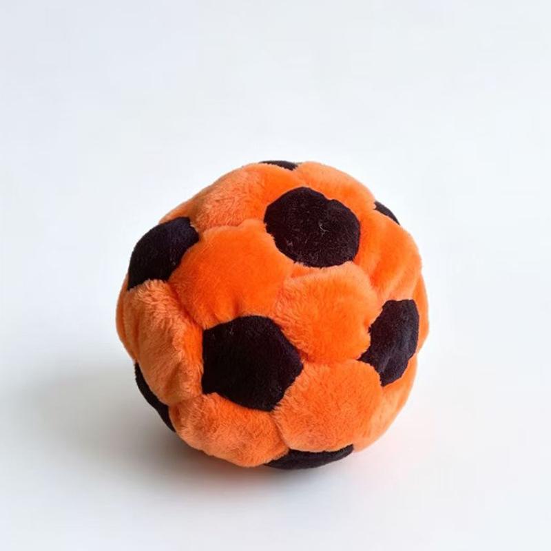 7Cm Soft Plush Soccer Ball Toy For Kids And Pets Colorful Stuffed Football Fluffy Interactive Toy For Indoor Games Pet Chewing