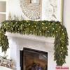 Artificial Cypress Leaf Vine Christmas Fireplace Decoration