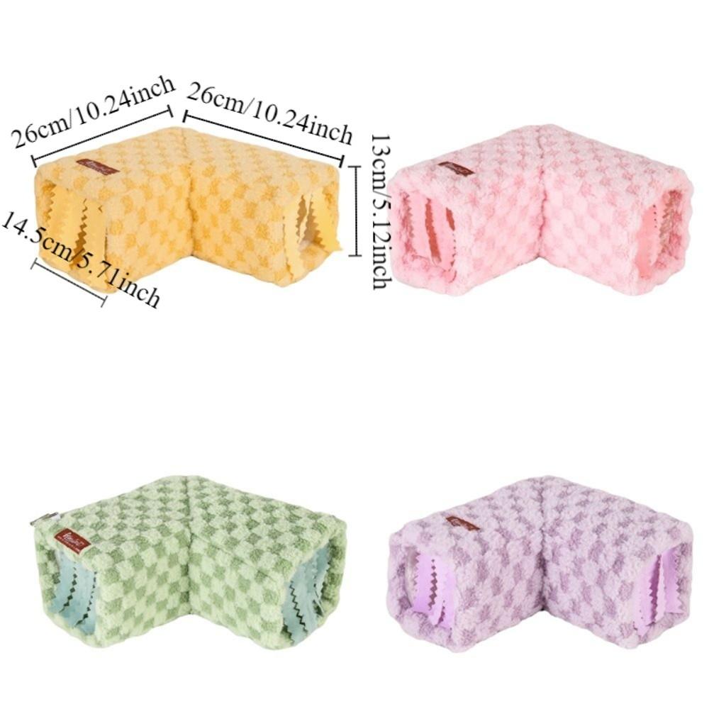 Warm Hamster Tunnel Nest Soft with Hook Hamster Shelter High Rebound Windproof Hamster Hiding House Cage Accessory