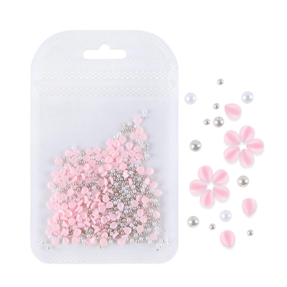 

1 пакет Розовые Мини Лепестки Украшение для Ногтей, Смешанные Серебристые Бусины Декор Аксессуары для Ногтей, для Гелевых Накладных Ногтей DIY Материалы для Ногтей розовый