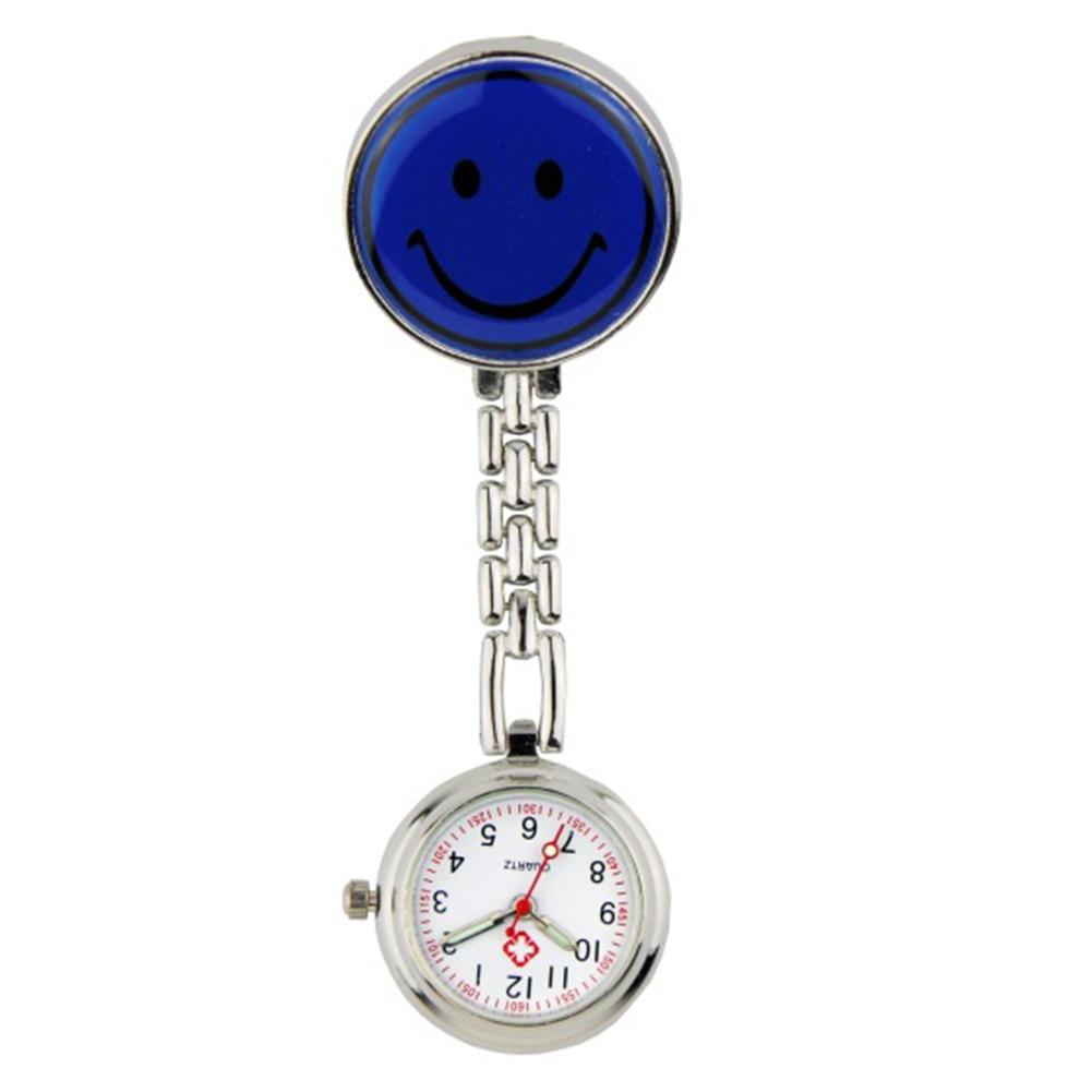Fashion Casual Quartz Wrist Watch Luminous Smiley Face Pocket Watch