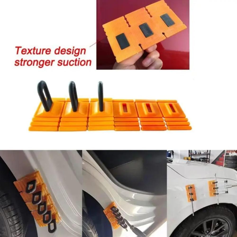 Professional Glue Tabs Dent Repair Kit Paintless Car Body Hail Damage Repair Universal Puller Tool Kit with Long Tabs And Bridge