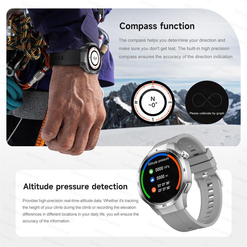 2026 New Bluetooth Call Smart Watch Men 1.53inches AMOLED HD Large Screen Heart Rate NFC IP68 Waterproof  Monitoring Sport Wireless Charging