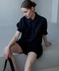 Owaiwai Pocket Tie Shirt Blouse_Black