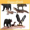 Selva Animsimulada Veado Águia Touro Urso Crocodilo Lontra Modelo de Vida Selvagem Ornamento Para Entusiastas da Natureza