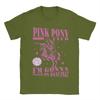 Chappell Roan Pink Pony Club 100 Cotton T-Shirt For Men Summer  Vintage T-Shirts Crewneck Hippie Tees Oversize Pattern Tops