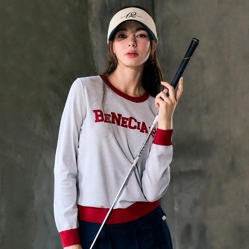 Venezia 12 Logo Contrast Knit Gray Free/Free
