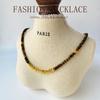 Shining 2025 Autumn/Winter Tiger Eye Necklace: Versatile Fashion Clavicle Chain for Women