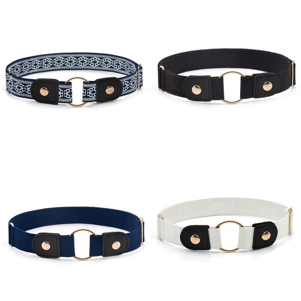 Fashionable Elastic Waist Belt For Women And Men With Metal Buckle For Casual And Office Wear