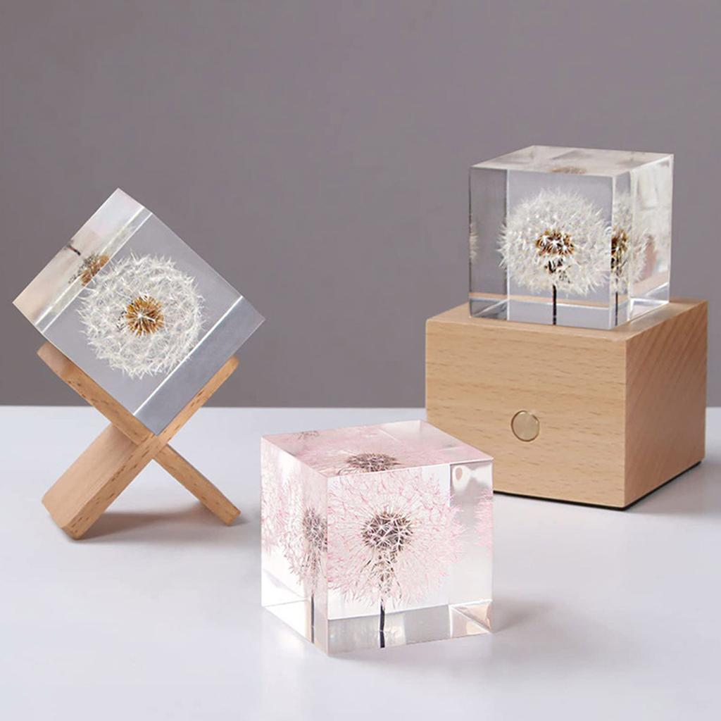 Firkantede silikonformer for harpiks, kubeepoksyharpiksformer for blomsterkonservering, harpikskunst, DIY bryllup, valentinsgaver