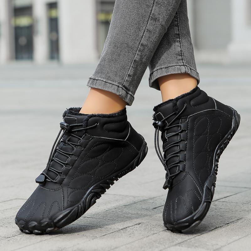 Plysch Vandring Snöstövlar Dam Ankelstövlar Herr Varma Bomullsskor Halkfria Utomhus Trekking Camping Sneakers