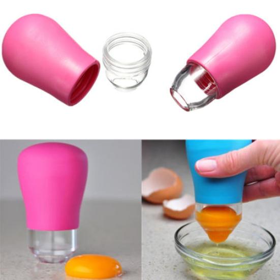 

Разделитель яичного желтка и белка, силиконовый фильтр-присоска, кухонный гаджет