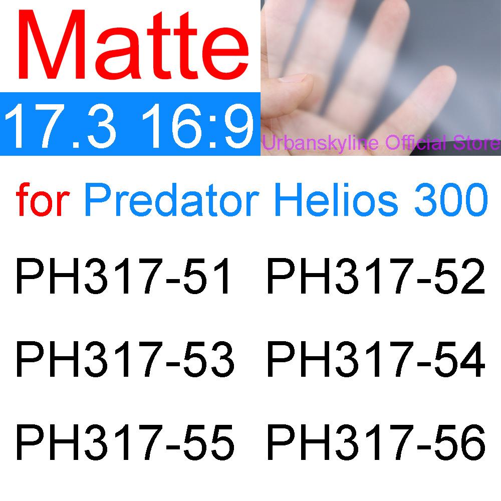 Screen Protector for Acer Predator Helios 300 500 700 Triton 300 500 SE 700 900 HD Clear Guard Matte Skin Film 14 15 16 17 17X 4
