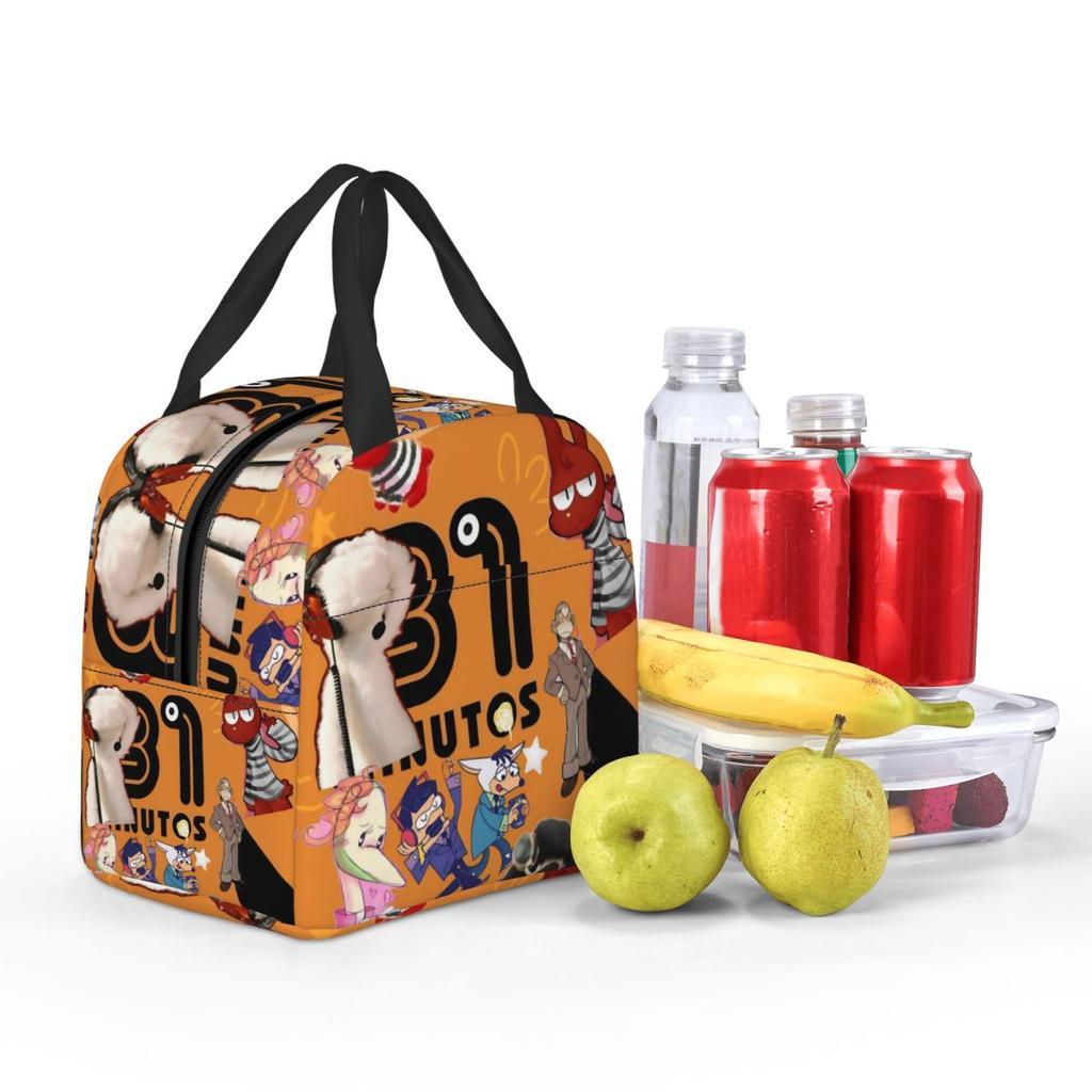 31 Minutos Comedy Thermal Insulated Lunch Bag for Work Portable Food Bag Cooler Thermal Lunch Boxes