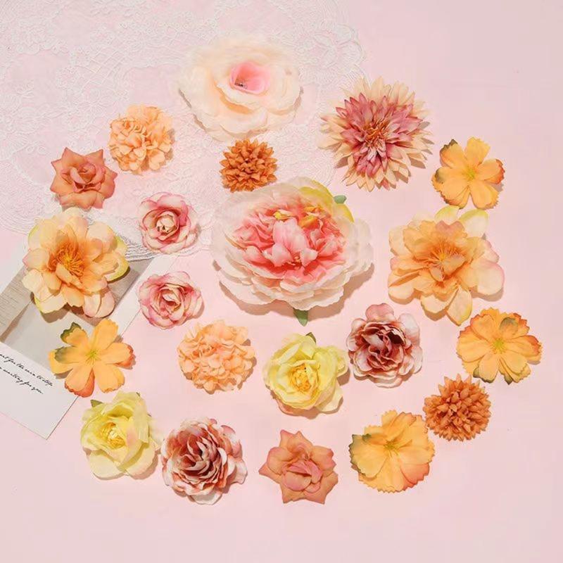 42Pcs Artificial Flower Buds Small Flower Buds For Wedding Flower Arrangements Sewing Craft Clothing Cake Top Decoration