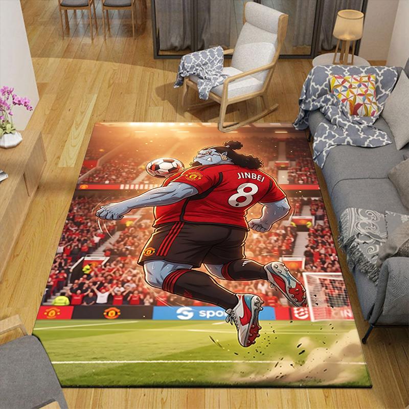 1pc Superhero Football Match Rug, Office Carpet Indoor Outdoor Entrance Doormat, Non-Slip Soft And Comfortable, Living Room. Q7140104