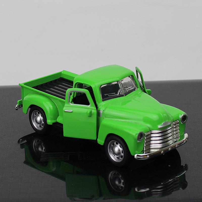 Alloy Car Model Vintage Truck For Christmas Home Office Desktop Decoration Children Gift Decorations Template Car Models
