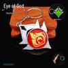 YS Dual-Sided Luminous God's Eye Glass Pendant Keychain