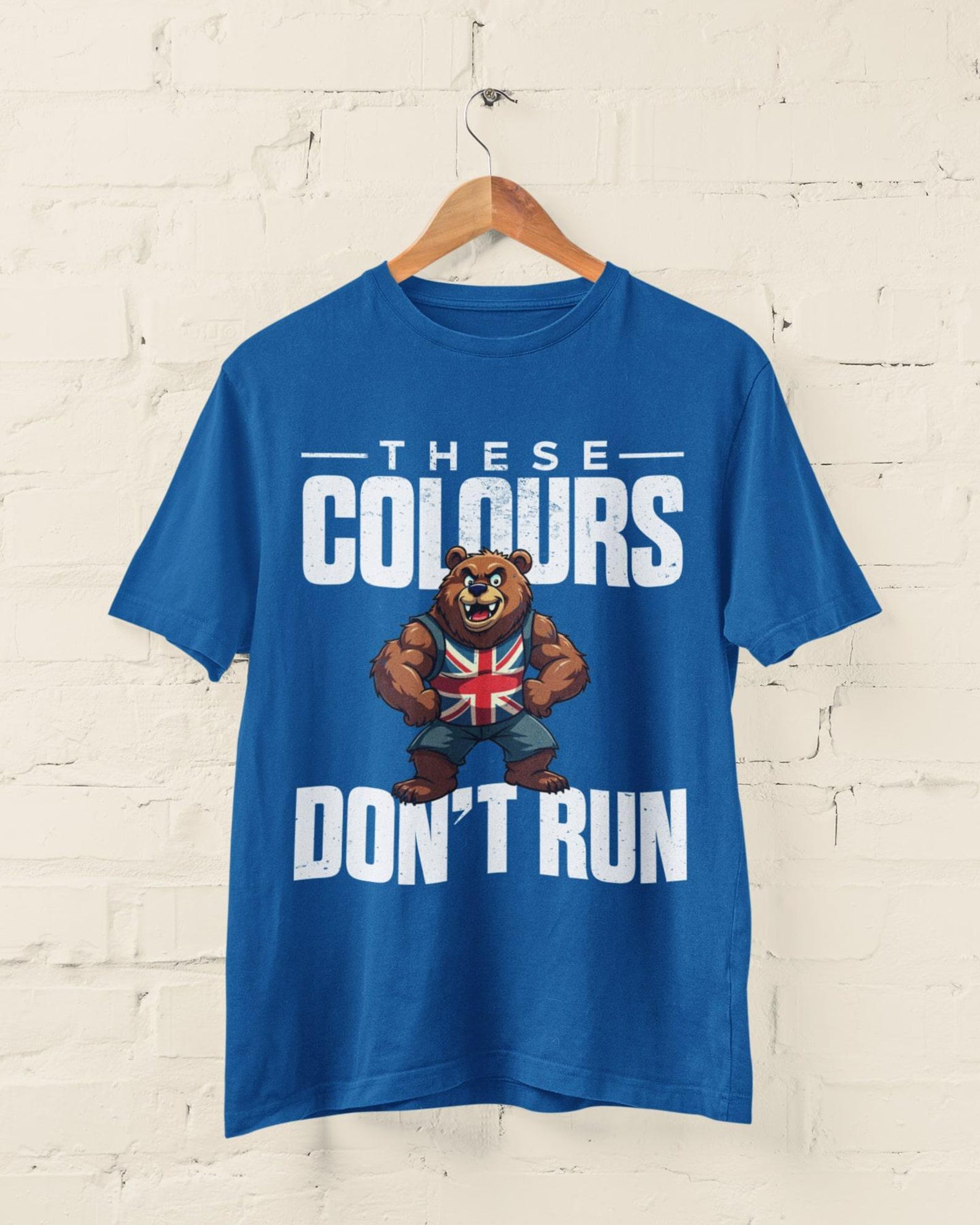 Union Jack Bear T-Shirt: British Pride Patriotic Tee 2XL