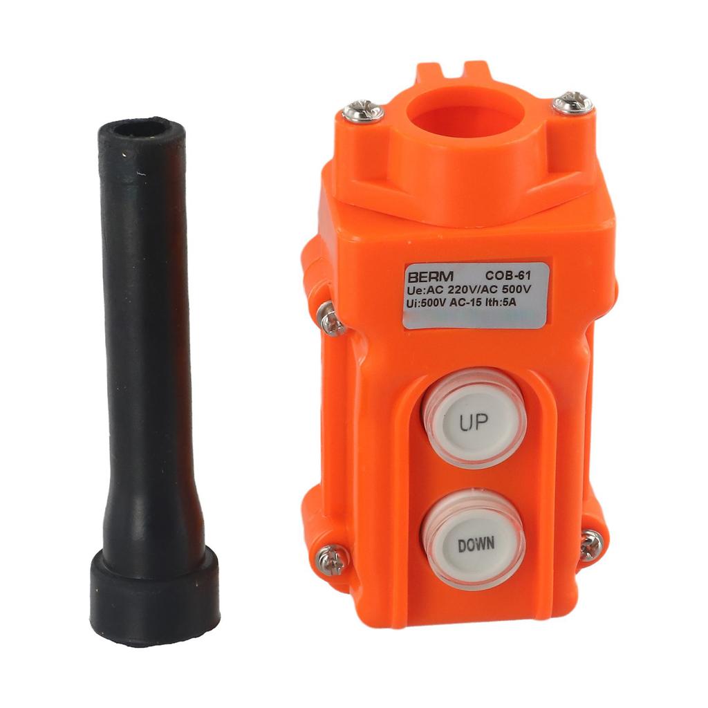 2 Way Control Switch Crane Push Button Switch Harsh Conditions Connection Sleeve 12 Cm Weatherproof Crane Switch