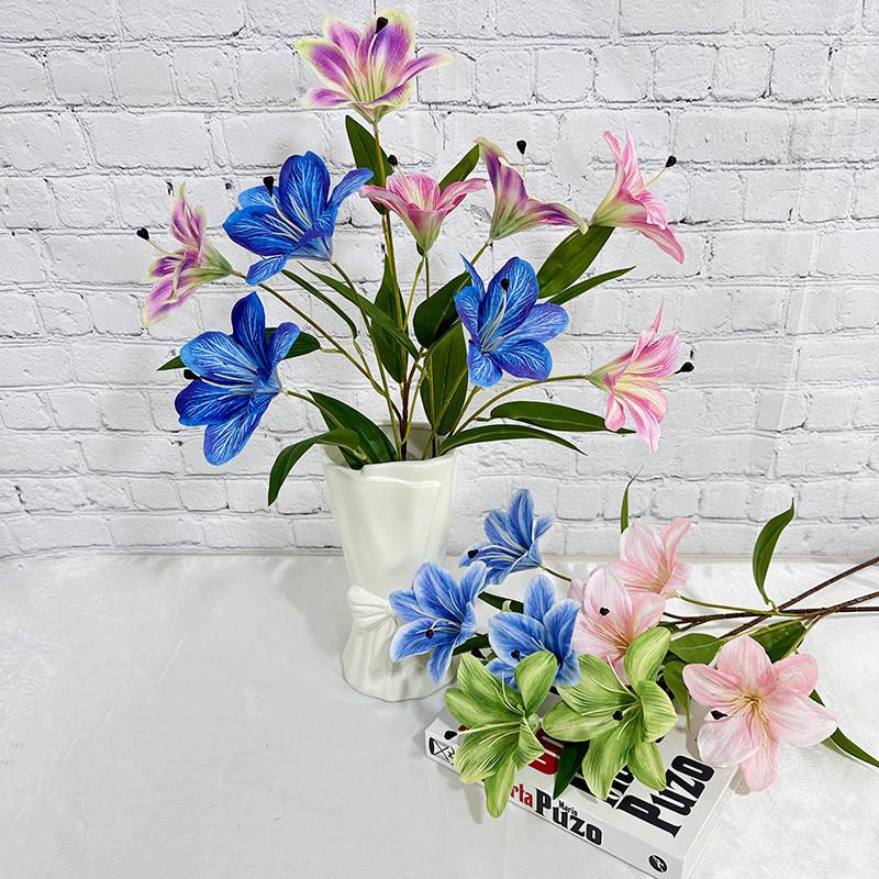 Plant Simulated Lilium Spp Wedding Hotel Restaurant Desktop Decoration Props