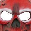 Elastic Halloween Face Mask Blood Skull Mask, Adjustable Strap Party Lightweight Spooky Headgear PU Foam Horror for Cosplay Decoration Full