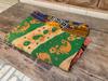 Green Floral Kantha Quilt: Vintage Indian Patchwork Throw
