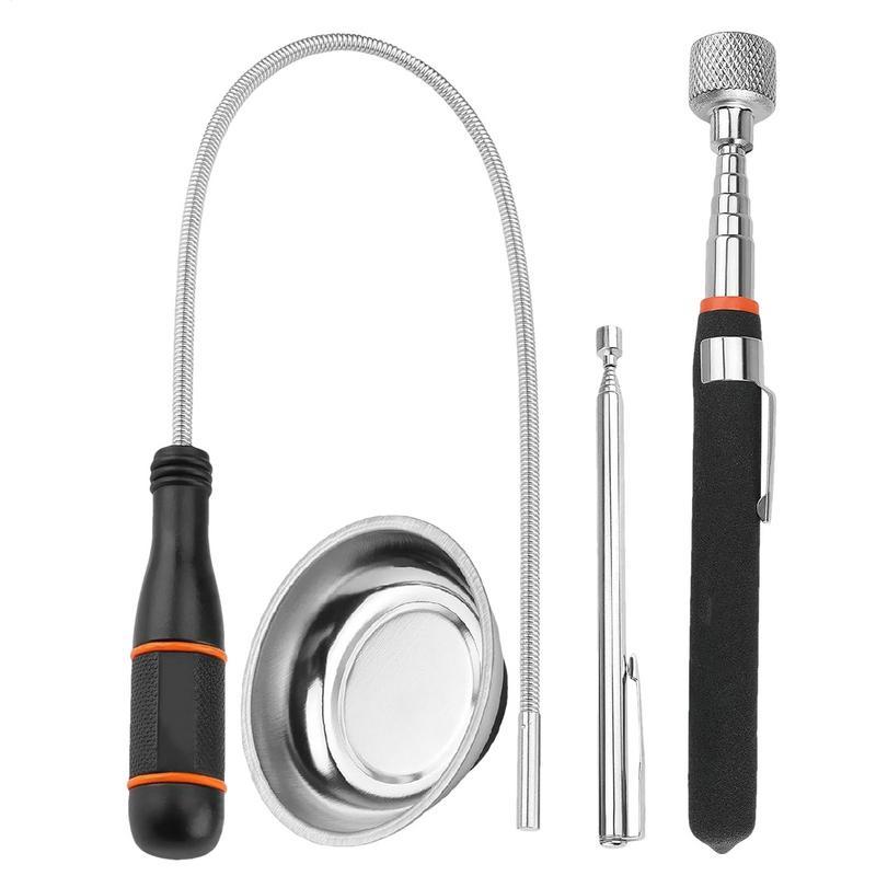 Magnetic Pickup Tool Set Flexible Mechanics Metal Pick Up Tool Rotatable Adjustable Mens Cool Repair Gadgets Use In Tight Spaces
