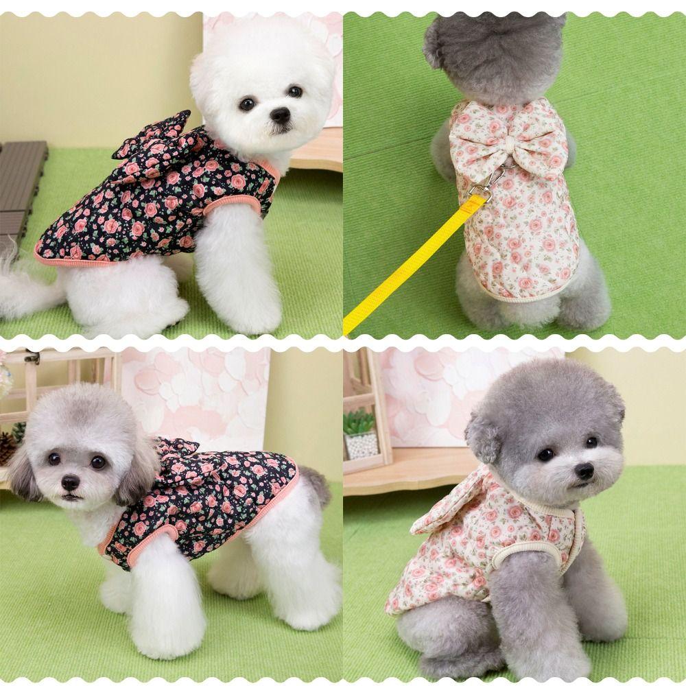 Thickened Puppy Vest Winter Warm Teddy Bear Coat Cute Cat Clothes  Pet Supplies