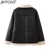 BITCED Women's Autumn/Winter Plus Size Fashion Shearling Coat Loose-Fit Shearling Coat