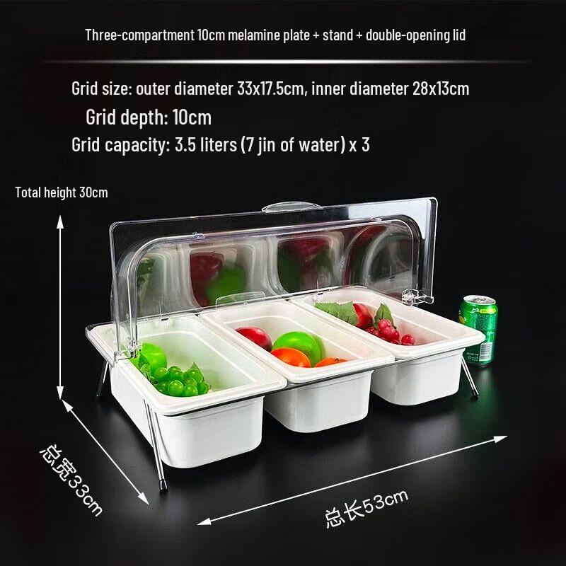 Food Display Tray with Lid