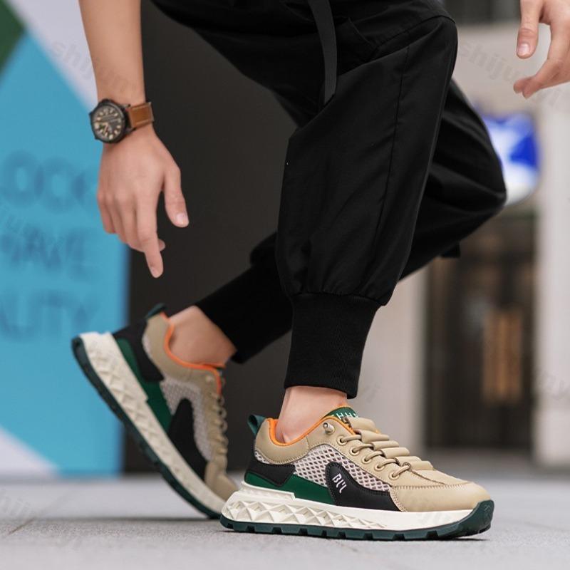 Fashion 2025 Spring New Men's Comfortable Casual Sport Shoes Fashion Thick Sole Versatile Shoes Mesh Breathable Non slip Chunky sneakers