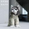 Autumn and winter foreign style puppy cold-proof dog super cute pet special outdoor windproof waterproof going out padded cotton warm cotton clothes