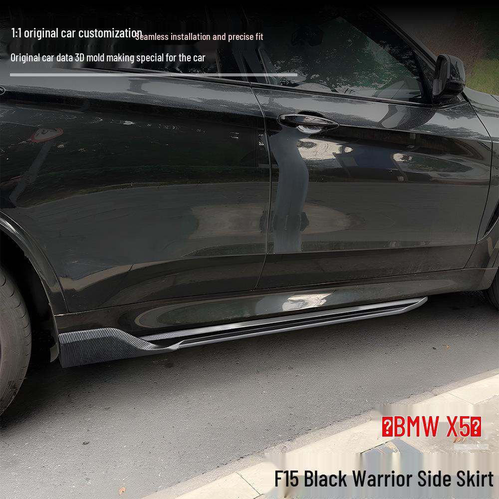 Compatible with BMW X5 (2014-2018) F15 Black Warrior Side Skirt Modification Parts.