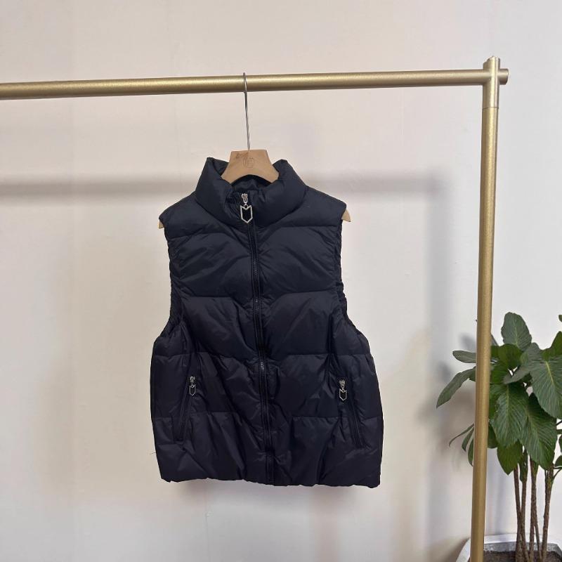 Down Jacket Vest Women's New Single-breasted Outer Wear Stand-up Collar Down Vest Sleeveless