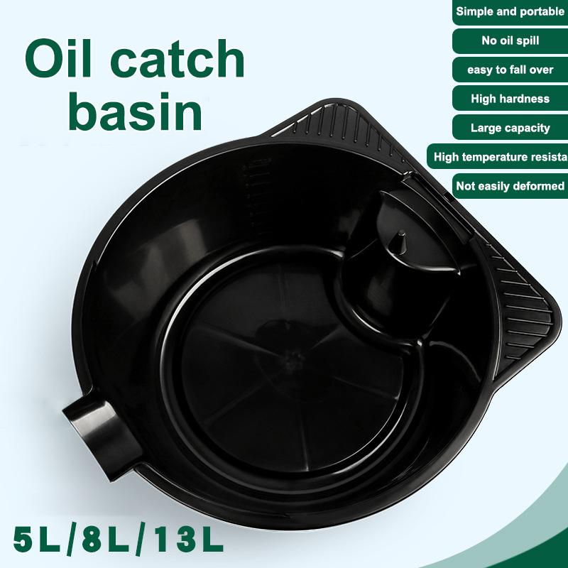 8 Liter Oil Change Equipment Portable Car Oil Pan Filling Plastic Oil Drain Pan Prevents Spills Leak-Proof Car Repair Tool onesize
