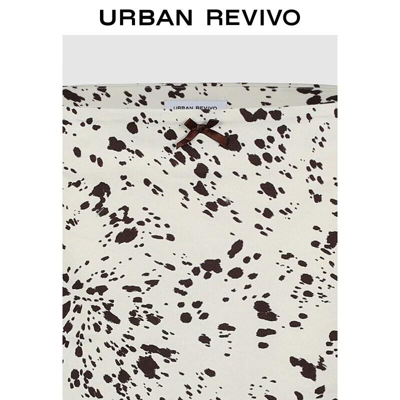 UR2026 Women's Ink Splash Print Mini Skirt