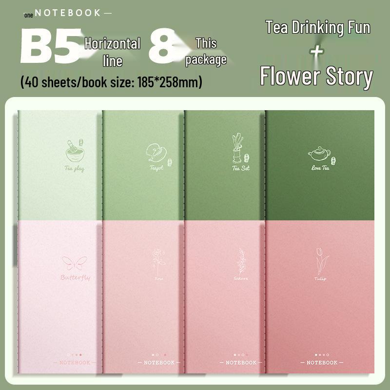 Gradient Soft Cover Notebook - Large Size, Thick, for Middle & High School Students