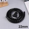 2m Cable Organizer Flexible Spiral Cable Wire Protector Computer Cord Protective Tube Clip Organizer Management Tools 16/10mm