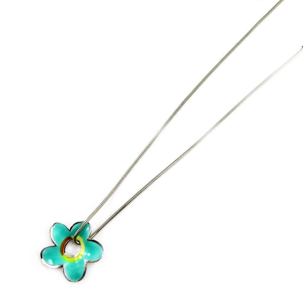 Les Trésors De Lily [L2999] - Green 'Mimosas' Designer Necklace